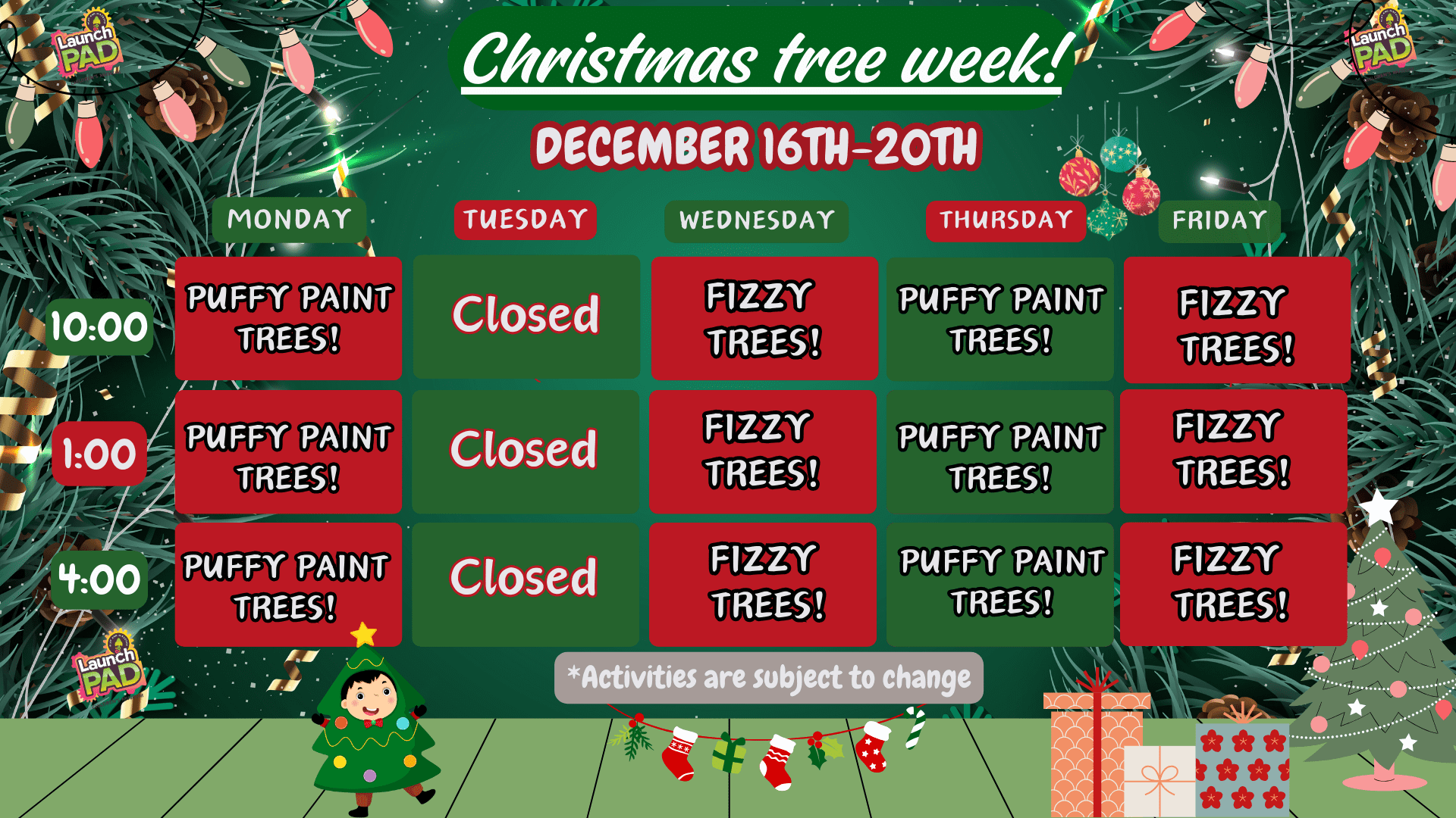 Christmas tree week