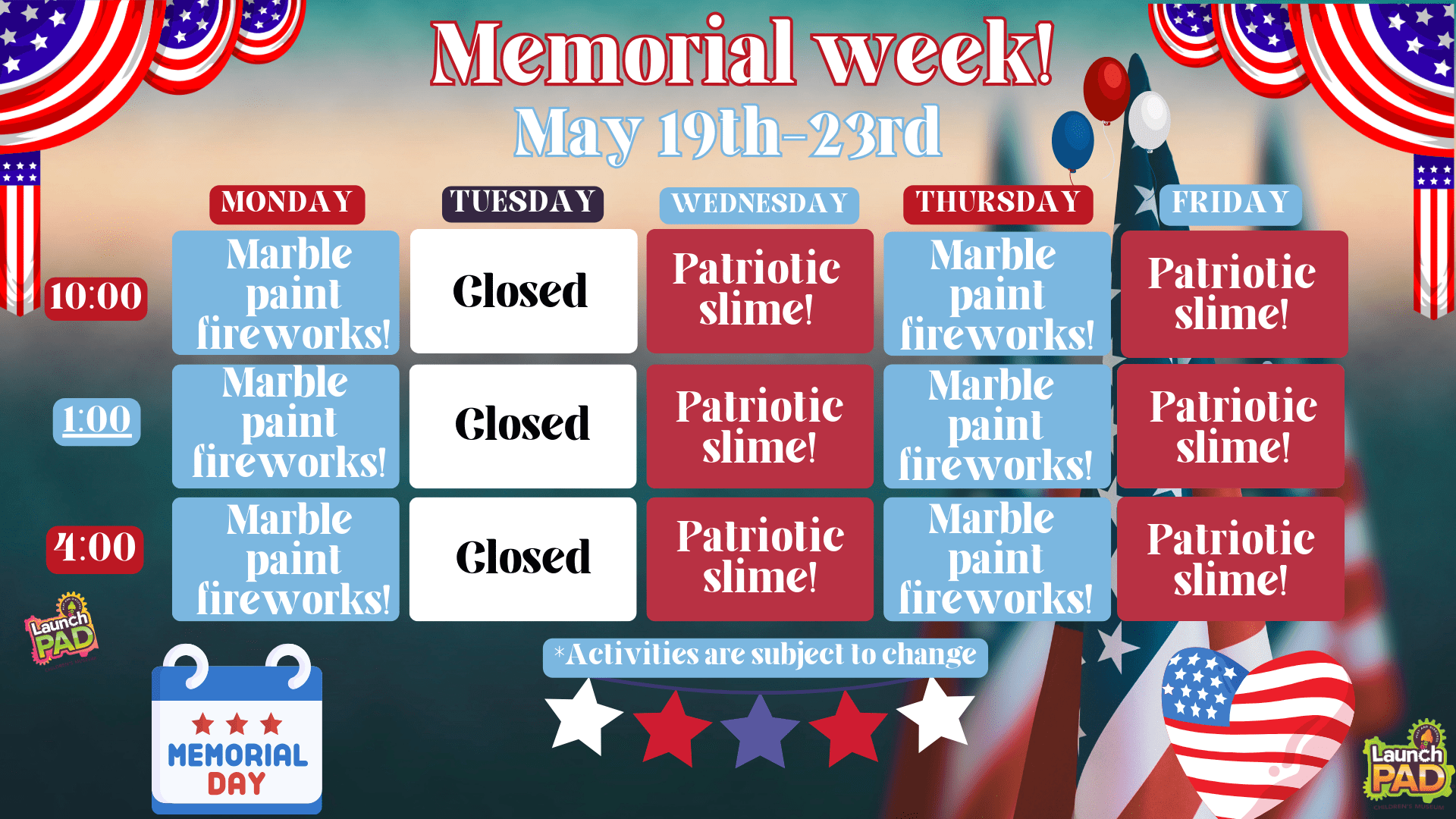 Memorial week! (1)